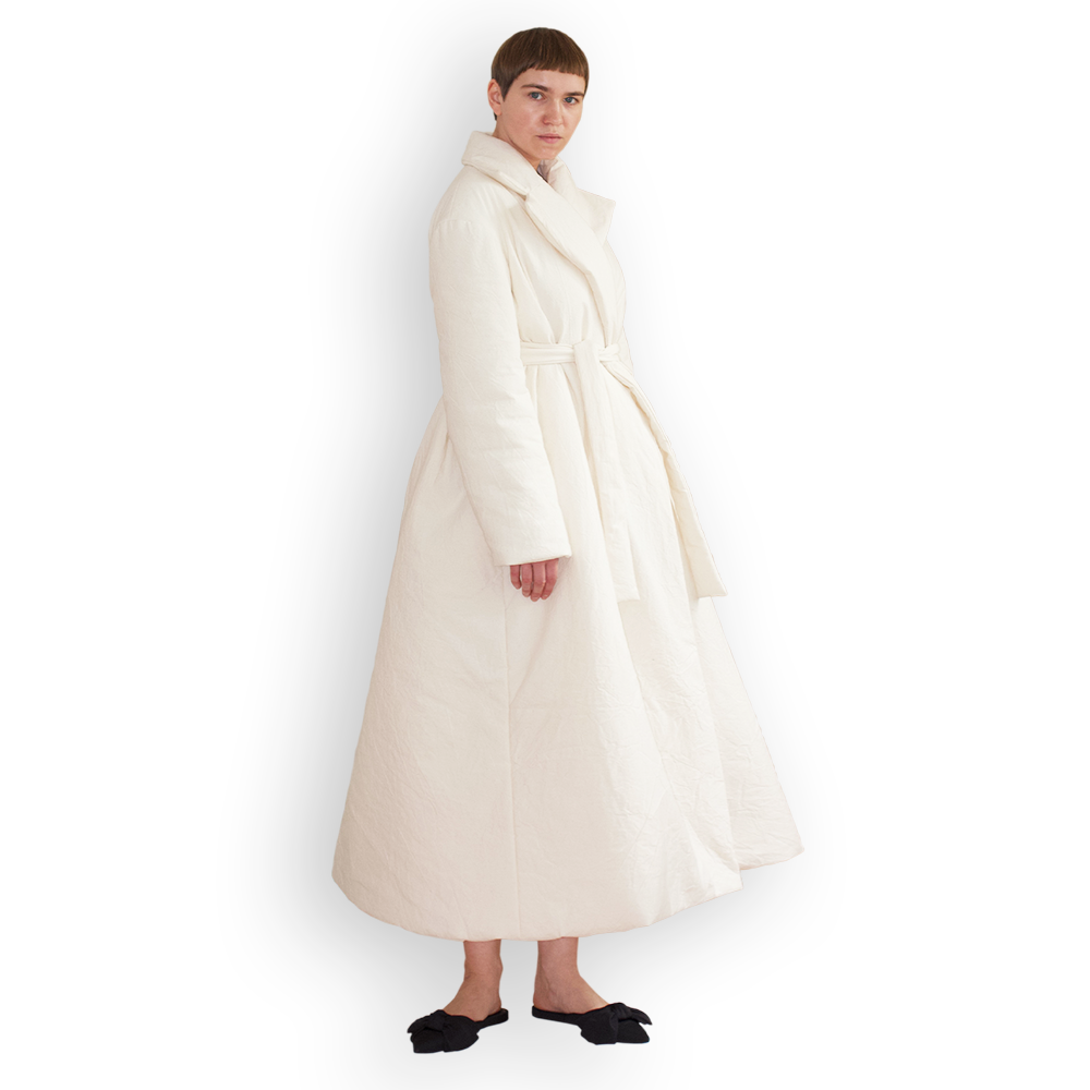 Maxi Coat in Alabaster