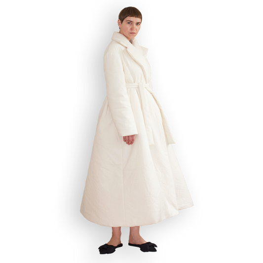 Maxi Coat in Alabaster