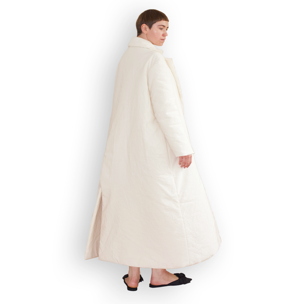 Maxi Coat in Alabaster