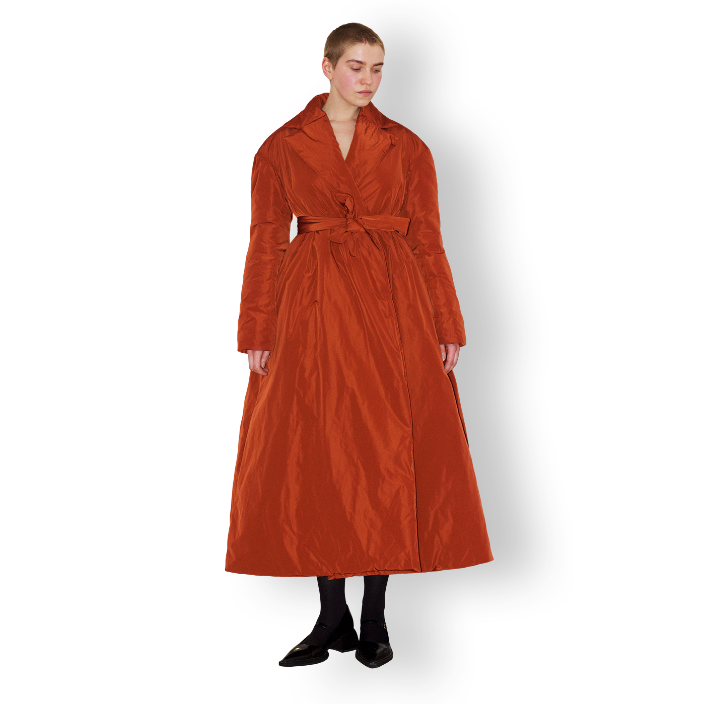 Maxi Coat in Burnt Orange