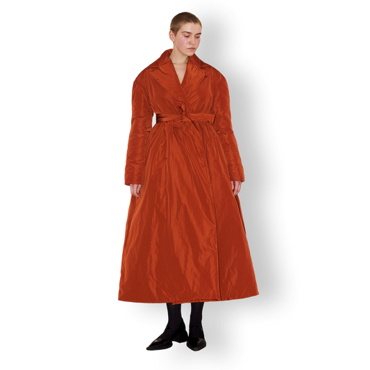 Maxi Coat in Burnt Orange